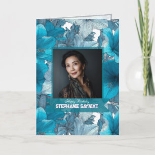 Amaryllis Theme Surprise Birthday Gift For Sister Card