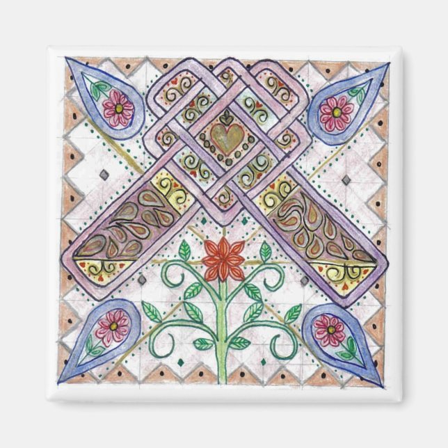 "Amaryllis"  Theresa Hartman Magnet (Front)