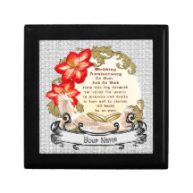 Amaryllis wedding Anniversary custom Gift Box
