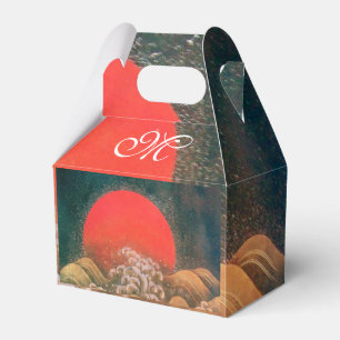 AMATERASU SUN GODDESS,MONOGRAM Red Black Brown Favour Box