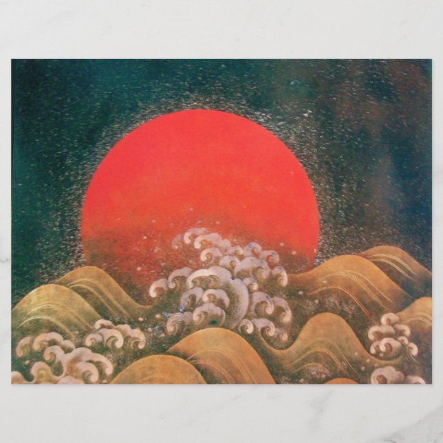 AMATERASU , SUN GODDESS Red Black Brown (Front)