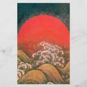 AMATERASU , SUN GODDESS ,red black brown