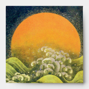 AMATERASU , SUN GODDESS ,red black brown Envelopes