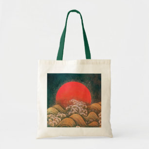 AMATERASU , SUN GODDESS ,red black brown Tote Bag
