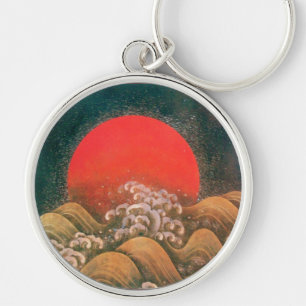 AMATERASU, SUN GODDESS red brown black Key Ring
