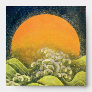 AMATERASU , SUN GODDESS ,yellow green black Envelopes