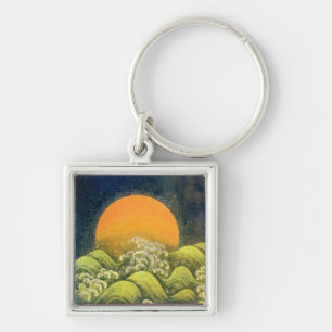 AMATERASU, SUN GODDESS yellow green black Key Ring