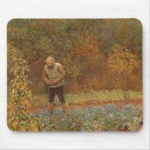 Amateur (Coachman & Cabbages) by Frederick Walker Mouse Mat