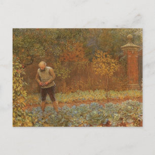 Amateur (Coachman & Cabbages) by Frederick Walker Postcard