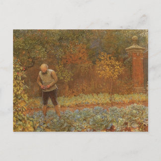 Amateur (Coachman & Cabbages) by Frederick Walker Postcard