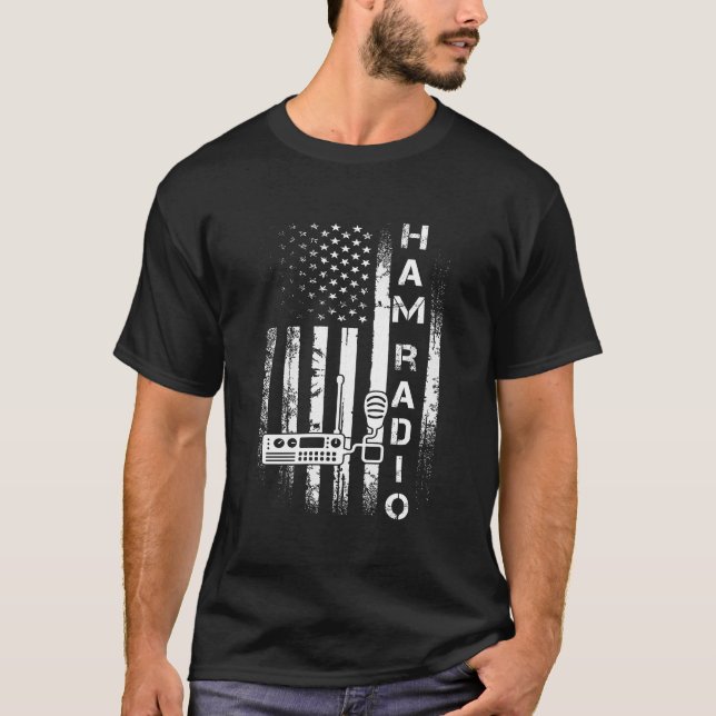 Amateur Ham Radio Flag T-Shirt (Front)