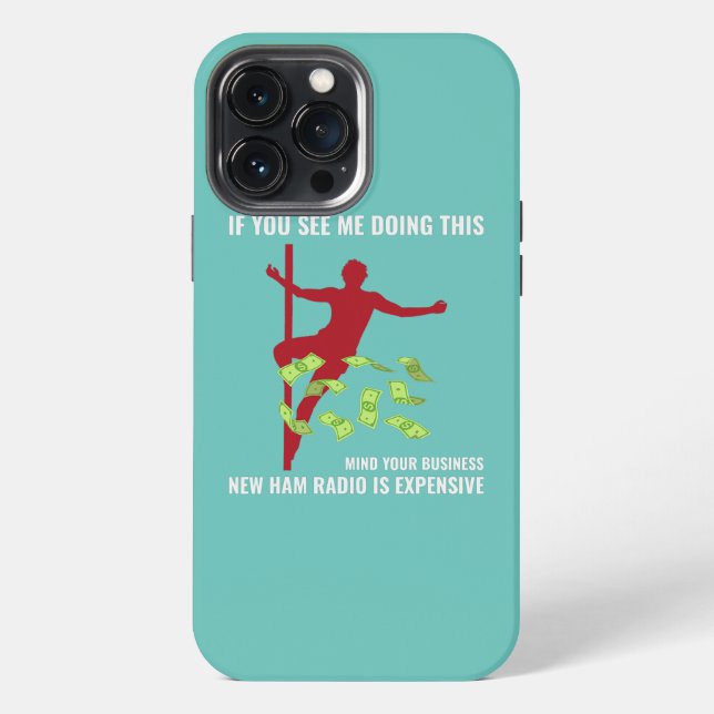 Amateur Ham Radio Operator Dance Dancer Funny iPhone Case (Back)