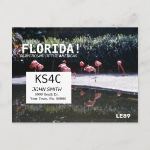 Amateur Ham Radio QSL Card Operators Florida