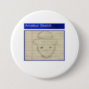 Amateur Leprechaun Sketch 7.5 Cm Round Badge