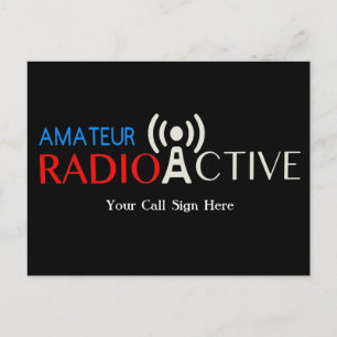 Amateur Radio Active  Postcard
