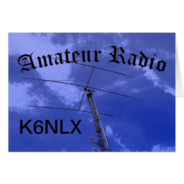 Amateur Radio and Call Sign (Front Horizontal)
