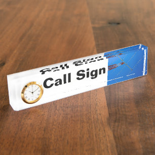 Amateur Radio Call Sign and Antenna Nameplate