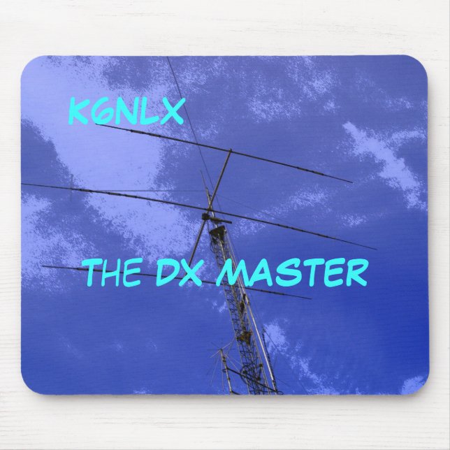 Amateur Radio Call Sign DX Mousepad (Front)