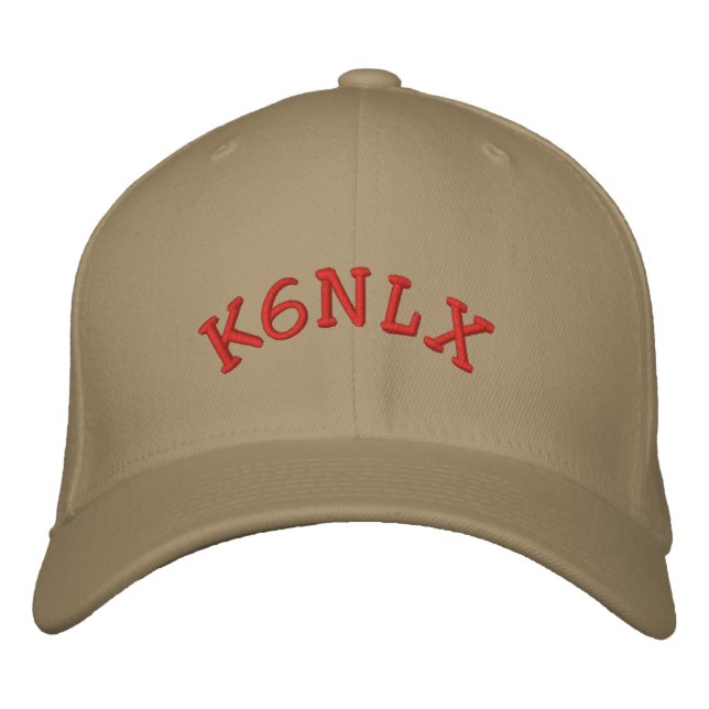Amateur Radio Call Sign Embroidered Hat (Front)