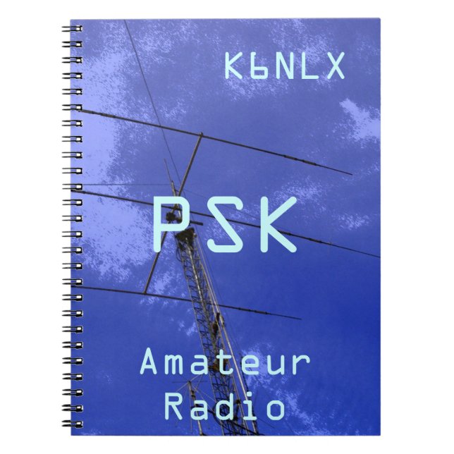 Amateur Radio Call Sign PSK Notebook (Front)