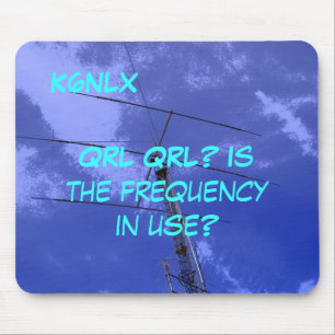 Amateur Radio Call Sign QRL Mousepad