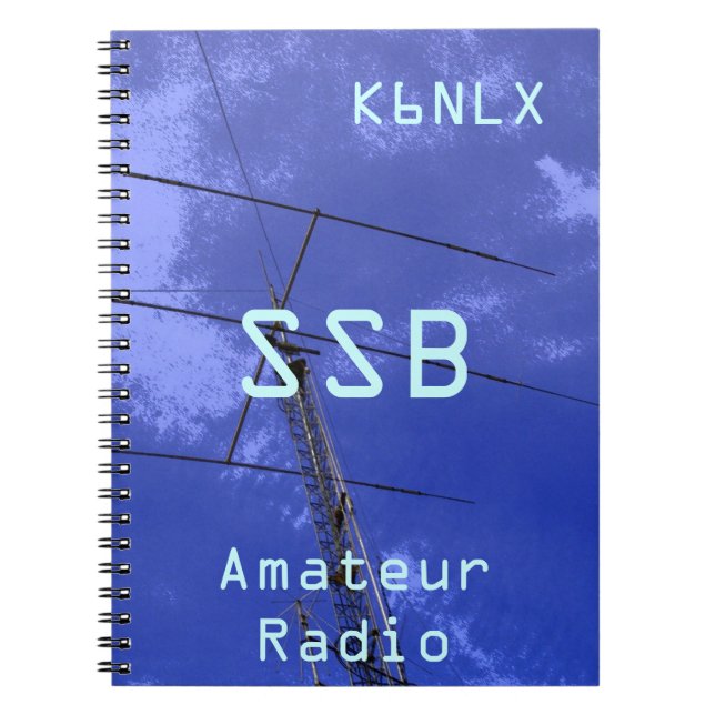 Amateur Radio Call Sign SSB Notebook (Front)