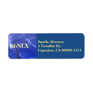 Amateur Radio Callsign Address Label
