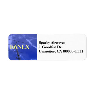 Amateur Radio Callsign Address Label