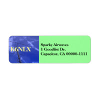 Amateur Radio Callsign Address Label