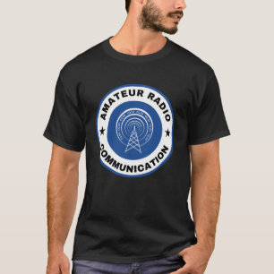 Amateur Radio Comunication tshirt blue
