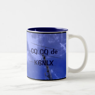 Amateur Radio CQ and Callsign Mug