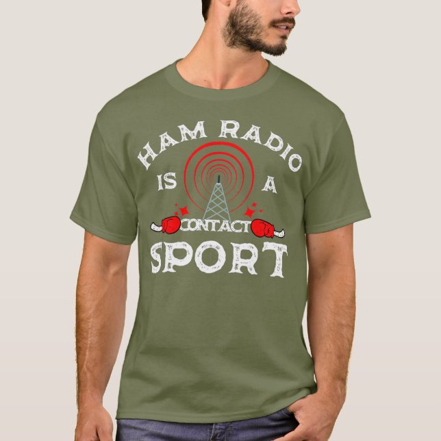 Amateur Radio Funny Ham Radio Design T-Shirt (Front)