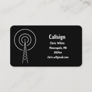 Amateur Radio Ham Business Card