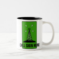 Amateur Radio Personalised Ham Call Sign Mug