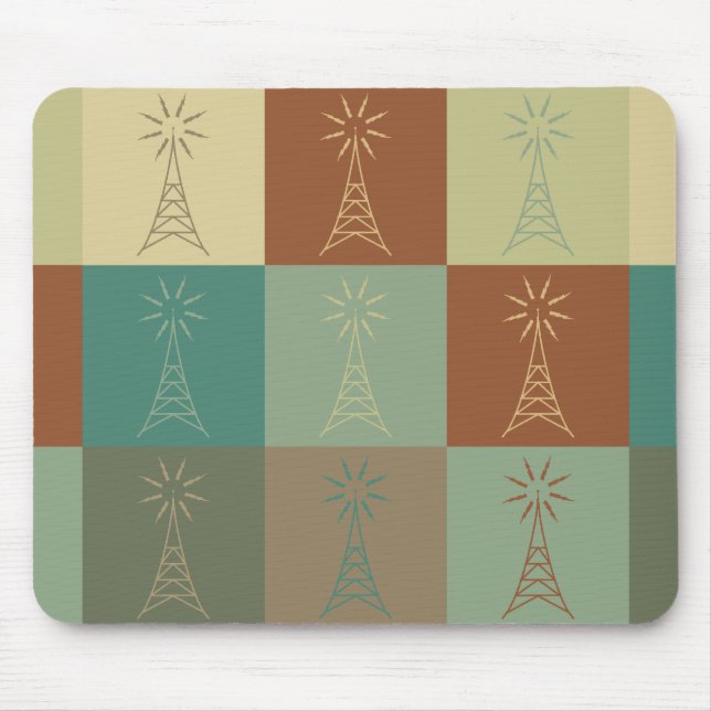Amateur Radio Pop Art Mouse Mat (Front)