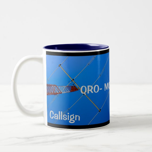 Amateur Radio QRO and Callsign Mug 2 (Left)