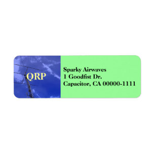 Amateur Radio QRP Address Label
