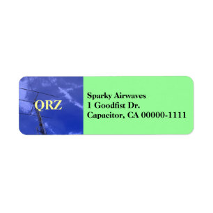 Amateur Radio QRZ Address Label