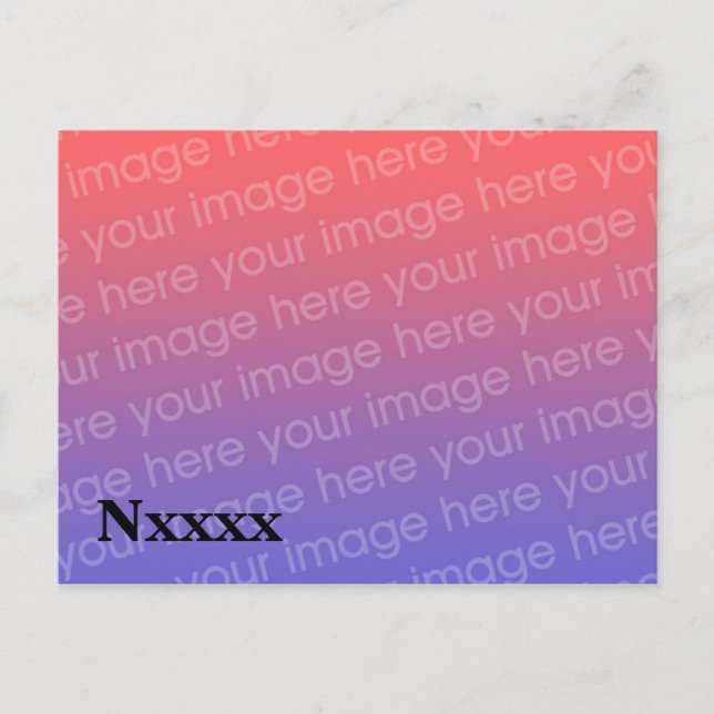 Amateur Radio QSL Card Template (Front)