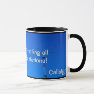 Amateur Radio QST and Callsign Mug