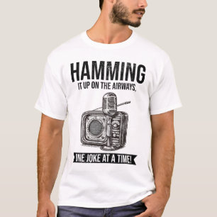 Amateur Vintage Radio Ham Operator Microphone T-Shirt