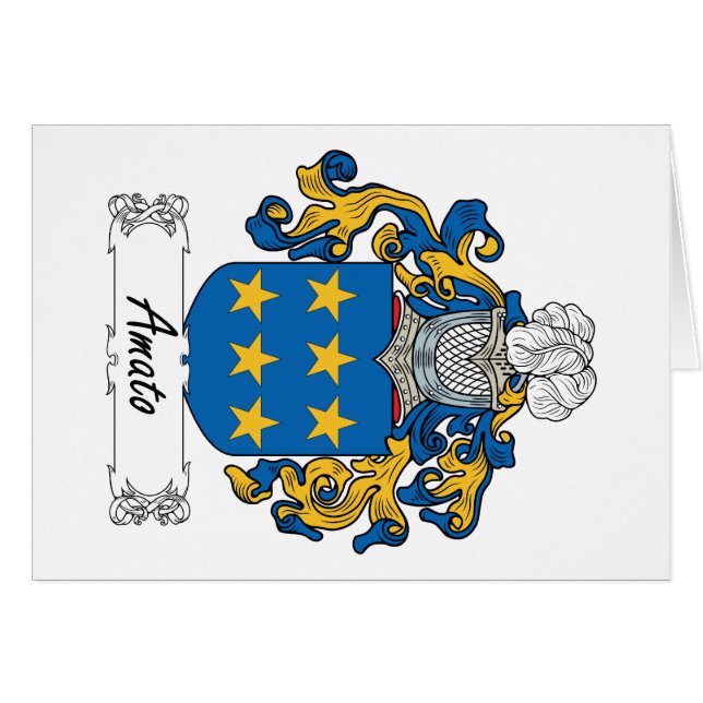 Amato Family Crest (Front Horizontal)