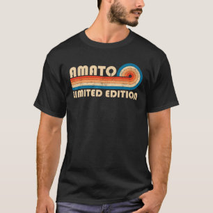 AMATO Surname Retro Vintage 80s 90s Birthday Reuni T-Shirt