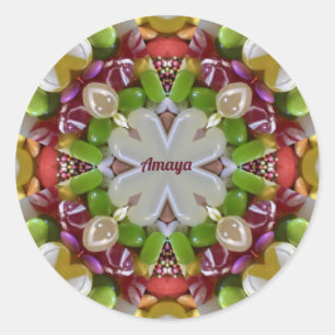 AMAYA ~ EASTER CANDY ~  CLASSIC ROUND STICKER
