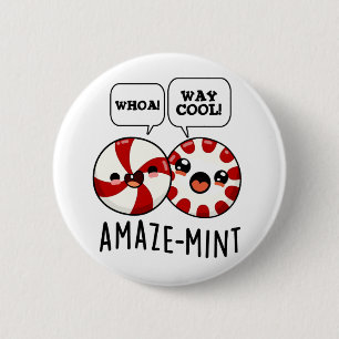 Amaze-mint Funny Peppermint Pun  6 Cm Round Badge