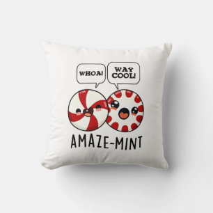 Amaze-mint Funny Peppermint Pun  Cushion