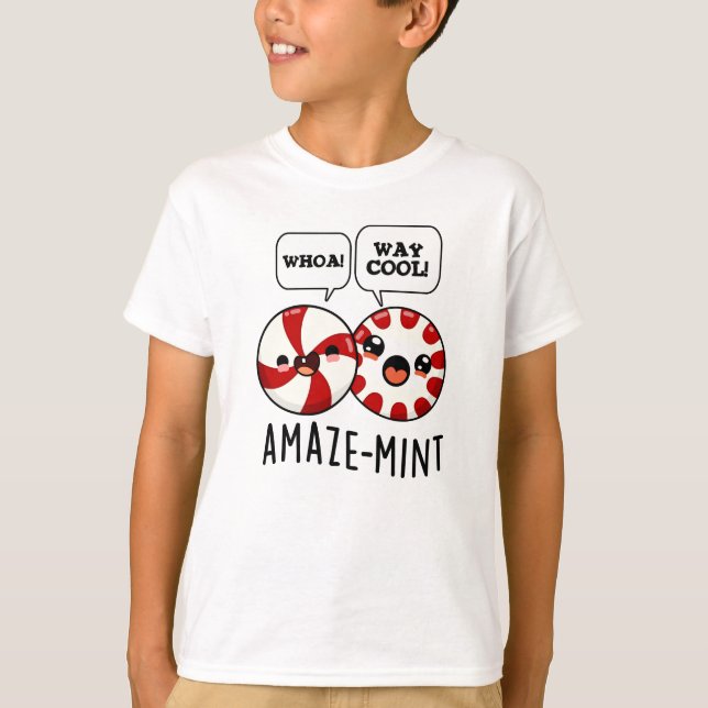 Amaze-mint Funny Peppermint Pun  T-Shirt (Front)
