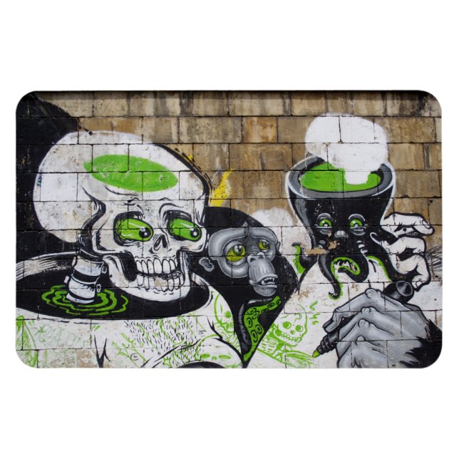 Amazed Skull Magnet (Horizontal)