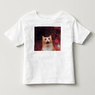 Amazed Space Cat Toddler T-Shirt