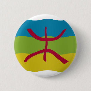 Amazigh Flag 6 Cm Round Badge